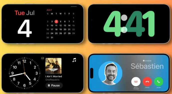 雨山苹果手机维修分享iOS17横屏充电待机显示有什么好处 