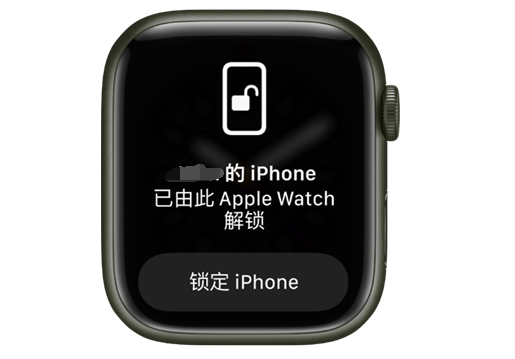 雨山苹果手机维修分享用 AppleWatch 解锁配备面容 ID 的 iPhone方法 