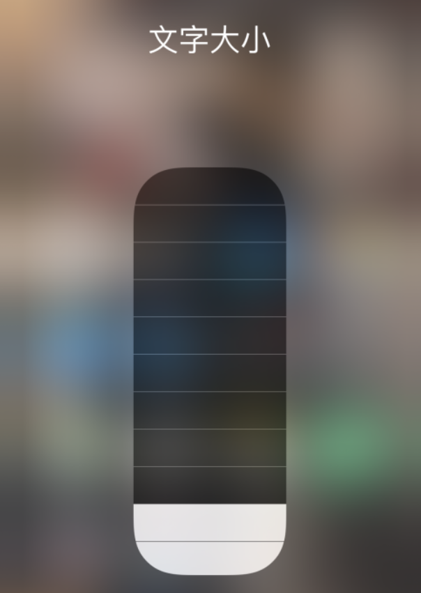 雨山苹果手机维修分享小技巧：在 iPhone 控制中心快速调节字体大小 