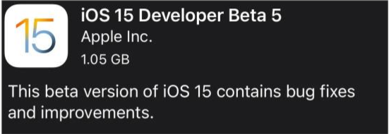 雨山苹果手机维修分享如何升级到iOS15.0 beta5 